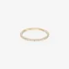 Micro Pave Eternity Diamond Wedding Ring, 1.3 MM - Image 2