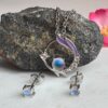 Moonstone Pendant Necklace Earrings Set, Natural Crystal Jewelry Set, Dazzling Moonstone Jewelry - Image 3